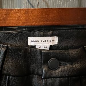 Good American faux leather pants
